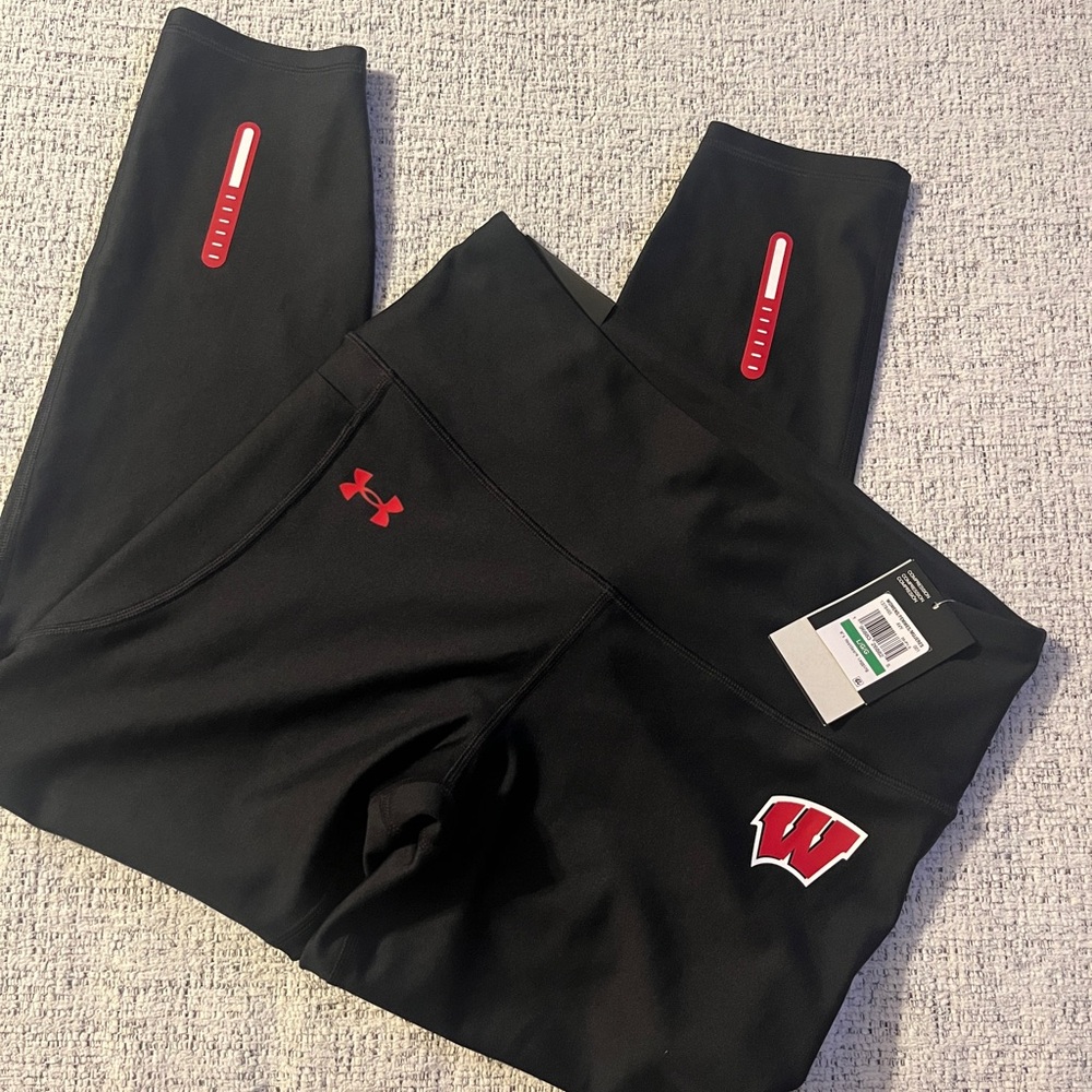 BNWT Under Armour Wisconsin Badgers Leggings | large